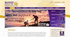Desktop Screenshot of bondclinic.com